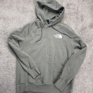 The North Face Women's XS Olive Green Pullover Hoodie Big Logo